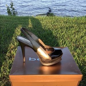 ❤️ Bebe Zahara Heels - Bronze & Black ❤️